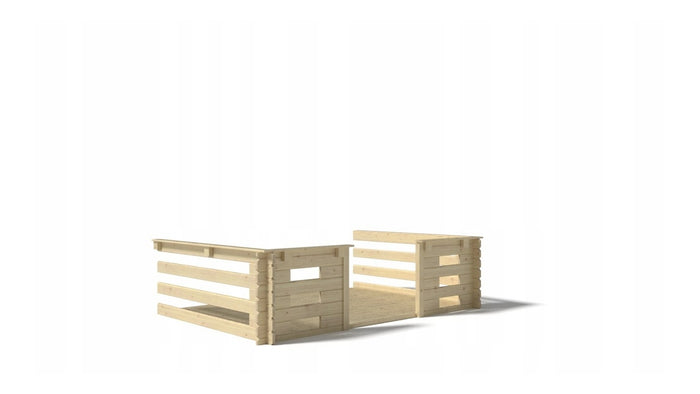 Veranda - 9.00 m2 - 3.00m x 3.00m - colore: naturale - DOM395 - ALTANKA