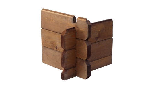 Veranda - 9.00m2 - 3.00m x 3.00m - impregnata - colore: marrone - DOM540 - ALTANKA