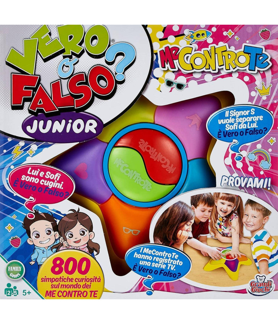 Vero O Falso Gioco Di Società  Elettronico 800 Curiosità  Me Contro Te Sofà¬ E Luà¬         