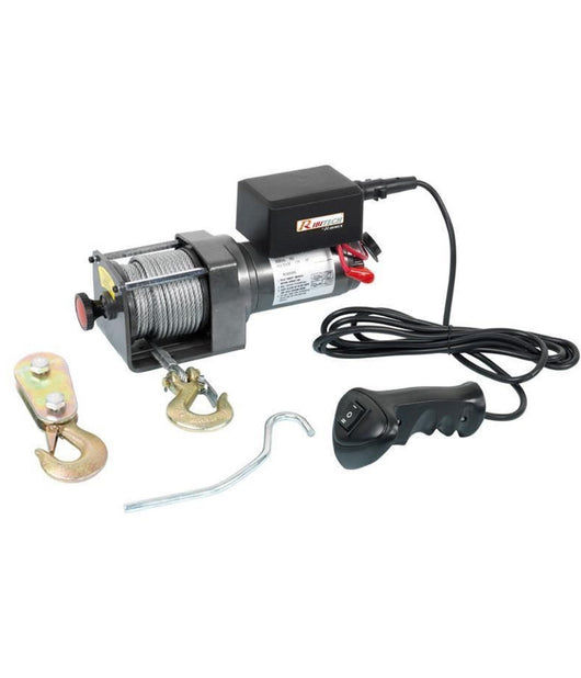 Verricello Argano Paranco 12v Cavo Acciaio Telecomando Max 1134kg Mod.pe12v-2500         