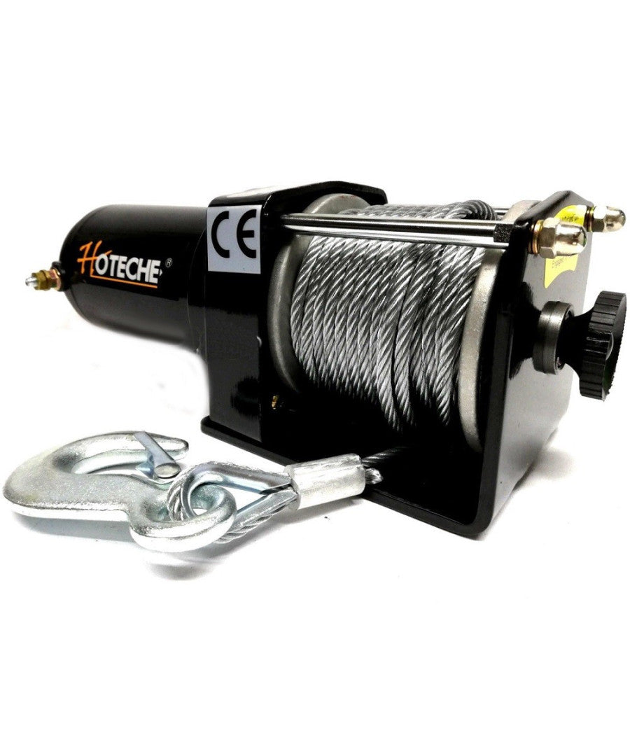 Verricello Elettrico 1350kg Paranco Argano A 12v Con Telecomando Tira Barche         