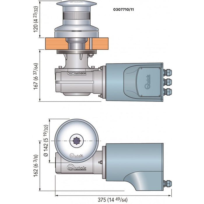 TUMBLER 1500W 12V CAMPANA Ø MM.142
