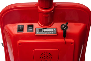 Moto Elettrica Per Bambini Vespa Sidecar Big  12V-Rosso