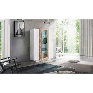 Vetrina Coro – Bianco e Acero Pereira – 80x120x38