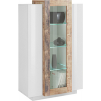 Vetrina Coro – Bianco e Acero Pereira – 80x120x38