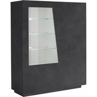 Vetrina Vega – 2 ante – 120x146x43 - Ardesia