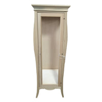 Vetrina 1 porta in legno laccato avorio patinato misure l.71 p.48 h.204 (3095) - Mobili 2G