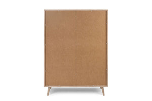 Vetrina Kara con 2 ante e 2 cassett Quercia e Rafia, ZFRBALI53A