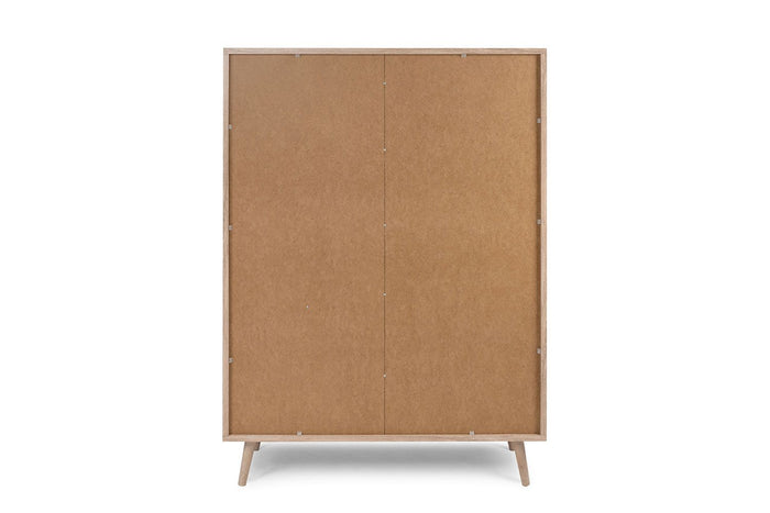 Vetrina Kara con 2 ante e 2 cassett Quercia e Rafia, ZFRBALI53A