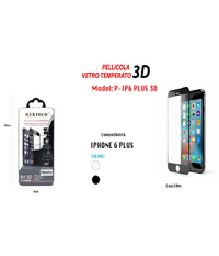 Vetro Temperato 3d Proteggi Schermo Pellicola Per Iphone 6 Plus Maxtech P-ip6 Plus 3d         