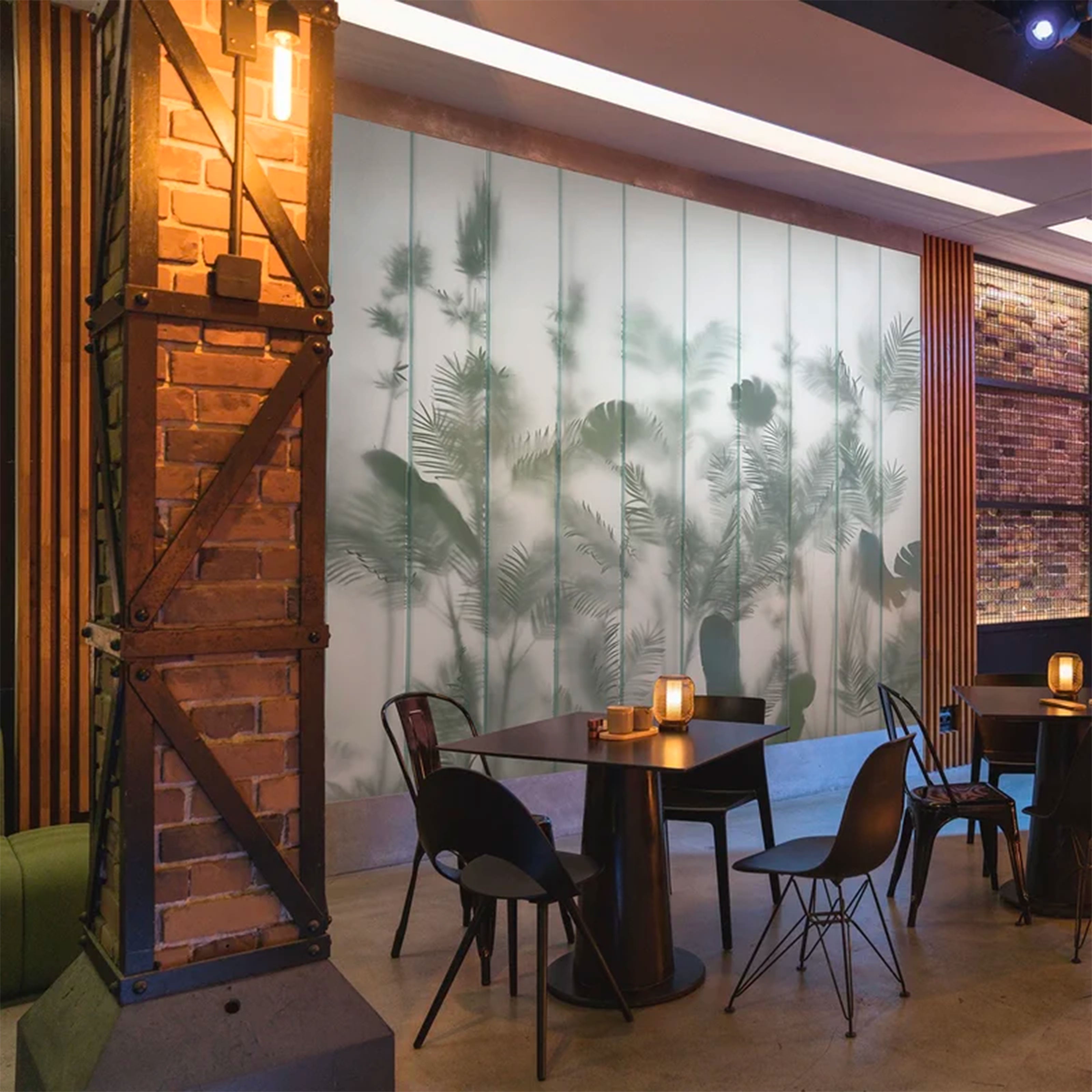 Pannello 159x270cm di Carta da Parati TNT a modulo raccordabile continuativo Voyager VETRO