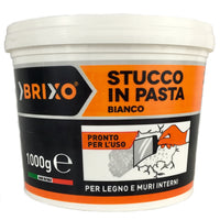 Multipack da 12 stucchi in pasta bianco per legni e muri interni confezione da 1 kilogramm ciascuno