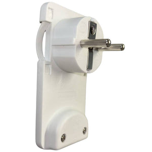 Ecova 30183 spina piatta salvaspazio schuko 16a 2p+t per casa e ufficio