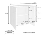 Mobile PING L 121.8 x H 86 x P 39.2 cm grigio ardesia