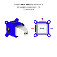 Jazz miscelatore incasso doccia in ottone *** finitura- canna di fucile, confezione 1