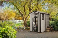 Casetta da Giardino Manor 4x6, Beige, 130 X 192 X 198 h