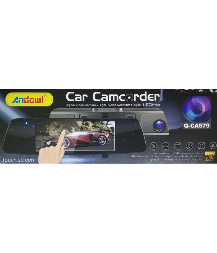 Videocamera Dash Cam Per Auto 5,5" Touch Screen Specchietto Retrovisore Q-ca579         