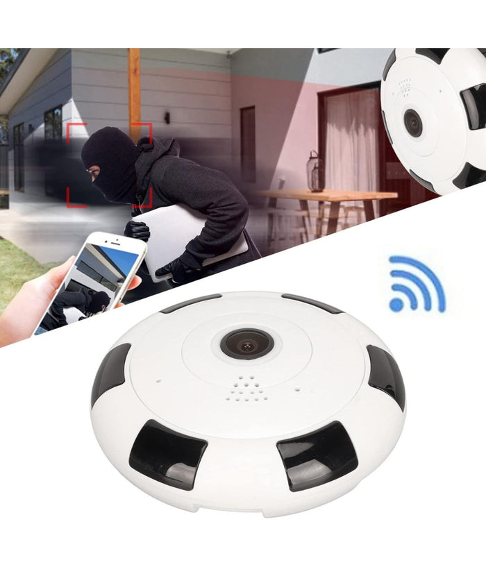 Videocamera V380s Ip Sorveglianza Panoramica Vr Cam 360° Wifi Telecamera         
