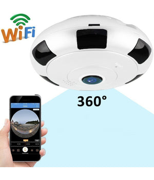 Videocamera V380s Ip Sorveglianza Panoramica Vr Cam 360° Wifi Telecamera         