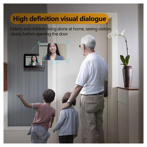 Trade Shop - Videocitofono Campanello Senza Fili Da Esterno Impermeabile Ip67 Schermo Ips 4,3'' -