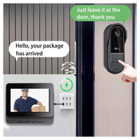 Trade Shop - Videocitofono Campanello Senza Fili Da Esterno Impermeabile Ip67 Schermo Ips 4,3'' -