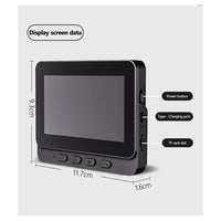 Trade Shop - Videocitofono Campanello Senza Fili Da Esterno Impermeabile Ip67 Schermo Ips 4,3'' -