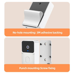 Trade Shop - Videocitofono Wireless Telecamera Schermo Ips 4,3" Visione Notturna Audio Bidirezionale -