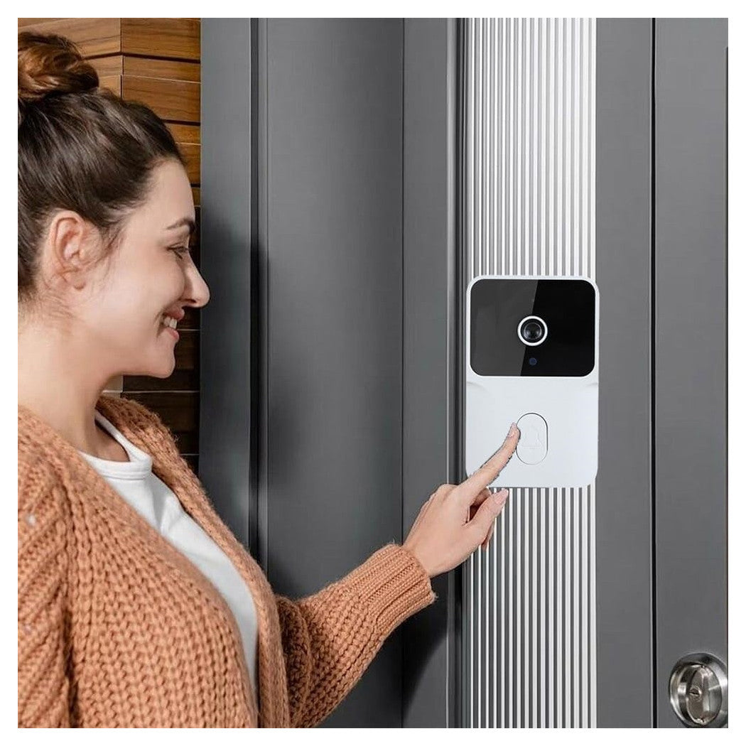 Trade Shop - Videocitofono Wireless Telecamera Schermo Ips 4,3" Visione Notturna Audio Bidirezionale -