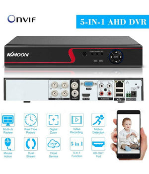 Videoregistratore Cctv Dvr 4ch 1080p Ibrido Ahd/onvif Ip/analogico/tvi/cvi/dvr         