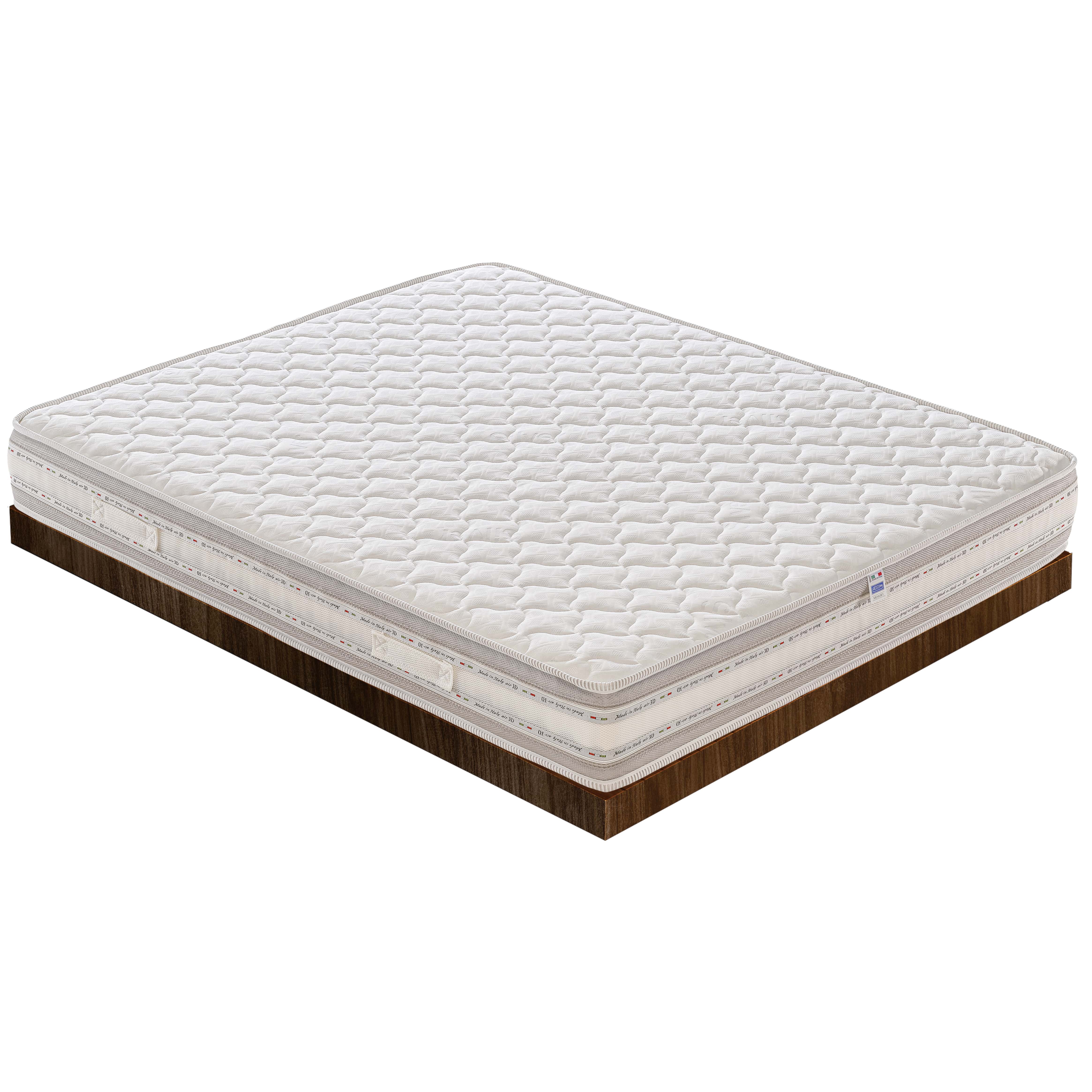 Materasso Piazza e Mezza 120x200 in Memory Foam – 3 Strati – Alto 22 cm – Sfoderabile – Ortopedico – 7 zone di comfort