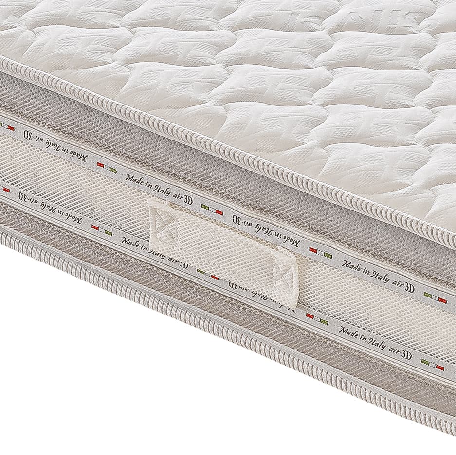 Materasso Singolo 80x200 in Memory Foam – 3 Strati – Alto 22 cm – Sfoderabile – Ortopedico – 7 zone di comfort