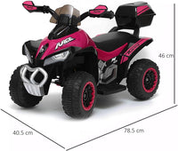 Quad Elettrico Per Bambini  Tecnobike Shop  ATV Mini Quad Deluxe 6V-Viola