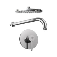 Set doccia cromato - Miscelatore incasso Virna con braccio e soffione 20 cm