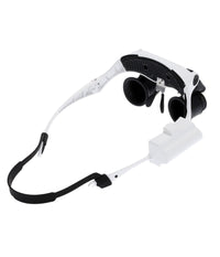 Visiera Occhiali Lente Ingrandimento Precisione Con 2 Led 4 Lenti Luce 9892gj-3a         