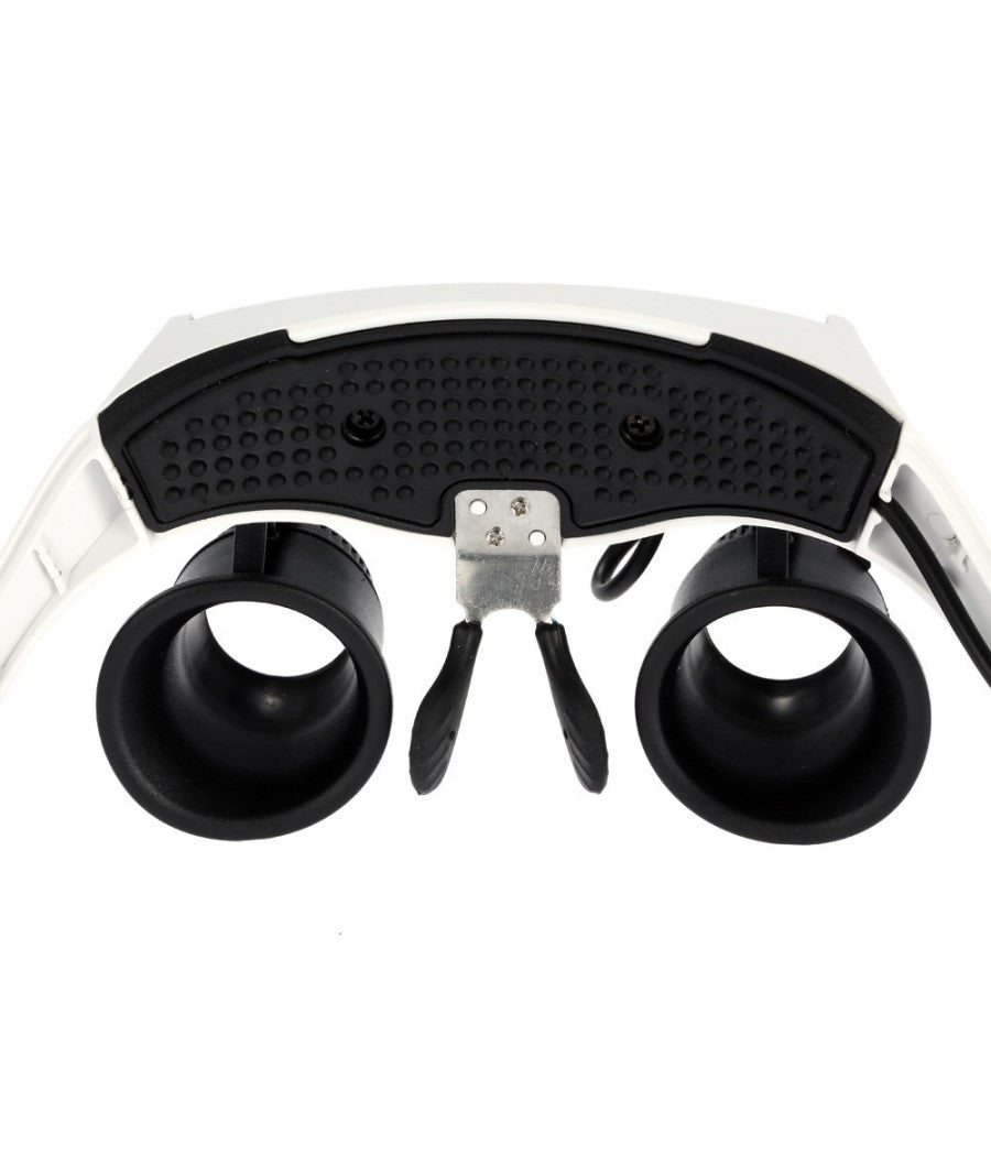 Visiera Occhiali Lente Ingrandimento Precisione Con 2 Led 4 Lenti Luce 9892gj-3a         