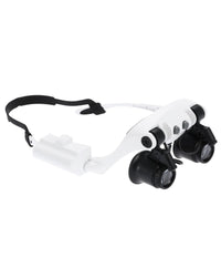 Visiera Occhiali Lente Ingrandimento Precisione Con 2 Led 4 Lenti Luce 9892gj-3a         