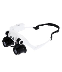 Visiera Occhiali Lente Ingrandimento Precisione Con 2 Led 4 Lenti Luce 9892gj-3a         