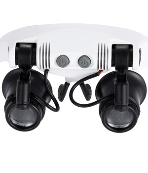 Visiera Occhiali Lente Ingrandimento Precisione Con 2 Led 4 Lenti Luce 9892gj-3a         