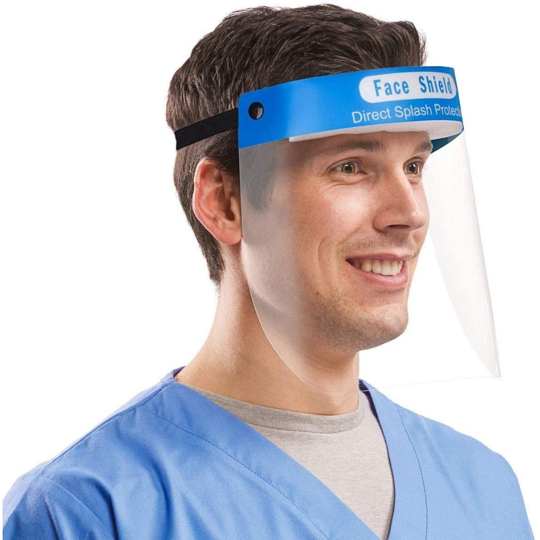 Trade Shop - Visiera Protettiva A Protezione Totale Universale X Testa E Occhi Riutilizzabile -