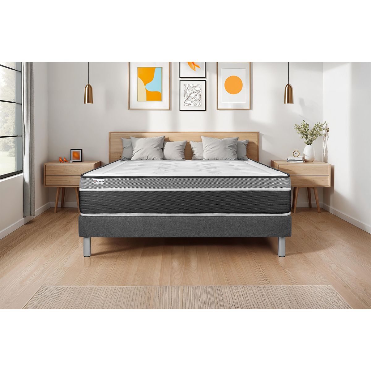 Rete a doghe 90x190 cm - Tessuto di tela - Kit fai-da-te