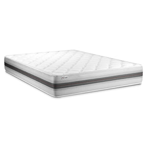 Letto con materasso VITALMEMO BACK 140 x 220 cm Rete Kit Nero