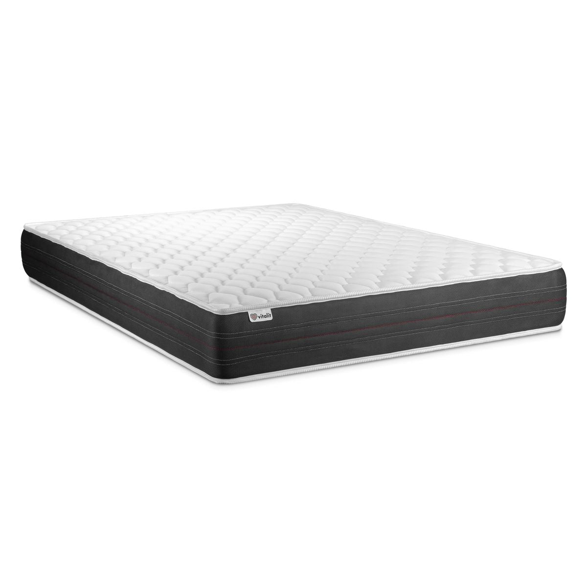 Letto con materasso VITAL SPRING 140 x 220 cm Rete kit Bianco