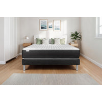Letto con materasso VITAL SPRING 120 x 190 cm Rete Kit Nero