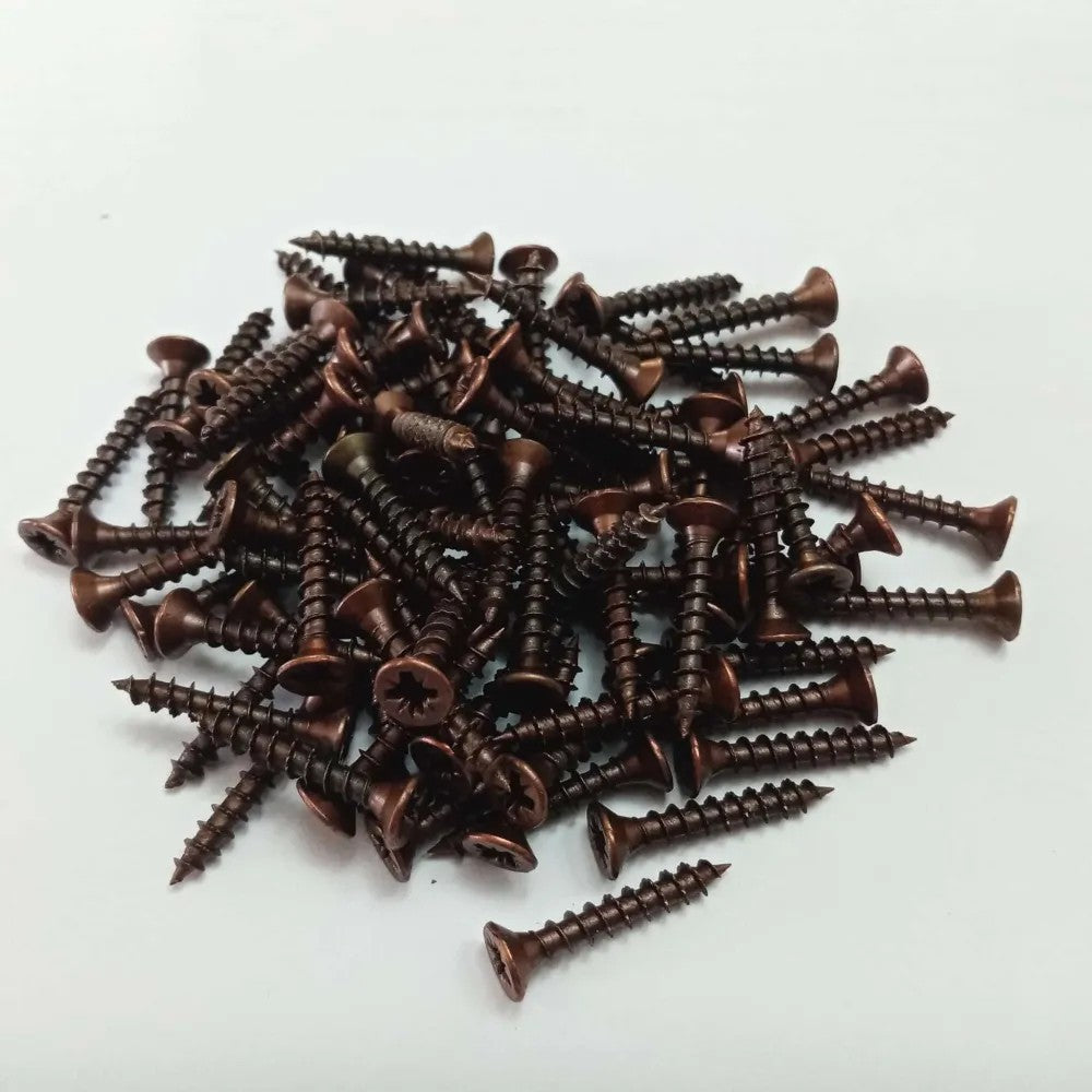 Vite 4,5x30mm - 100pz tps testa conica bronzata per legno truciolare