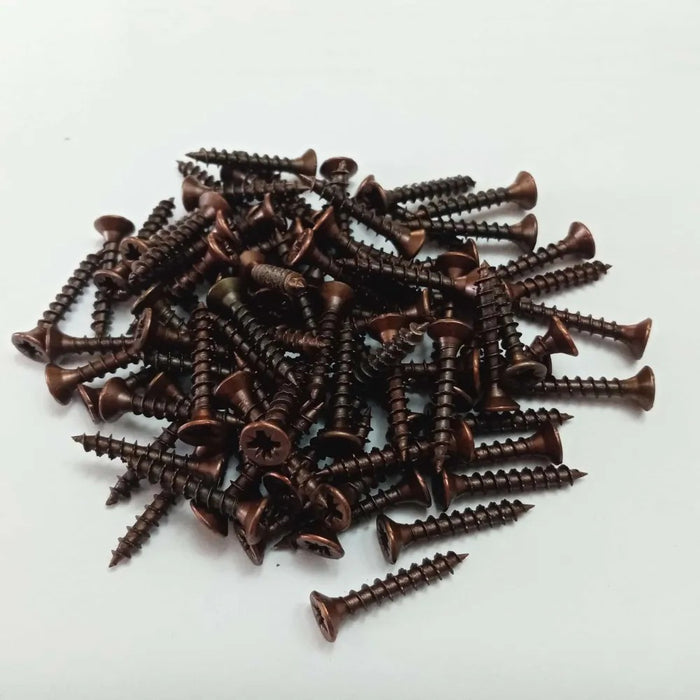 Vite 5,0x25mm - 100pz tps testa conica bronzata per legno truciolare