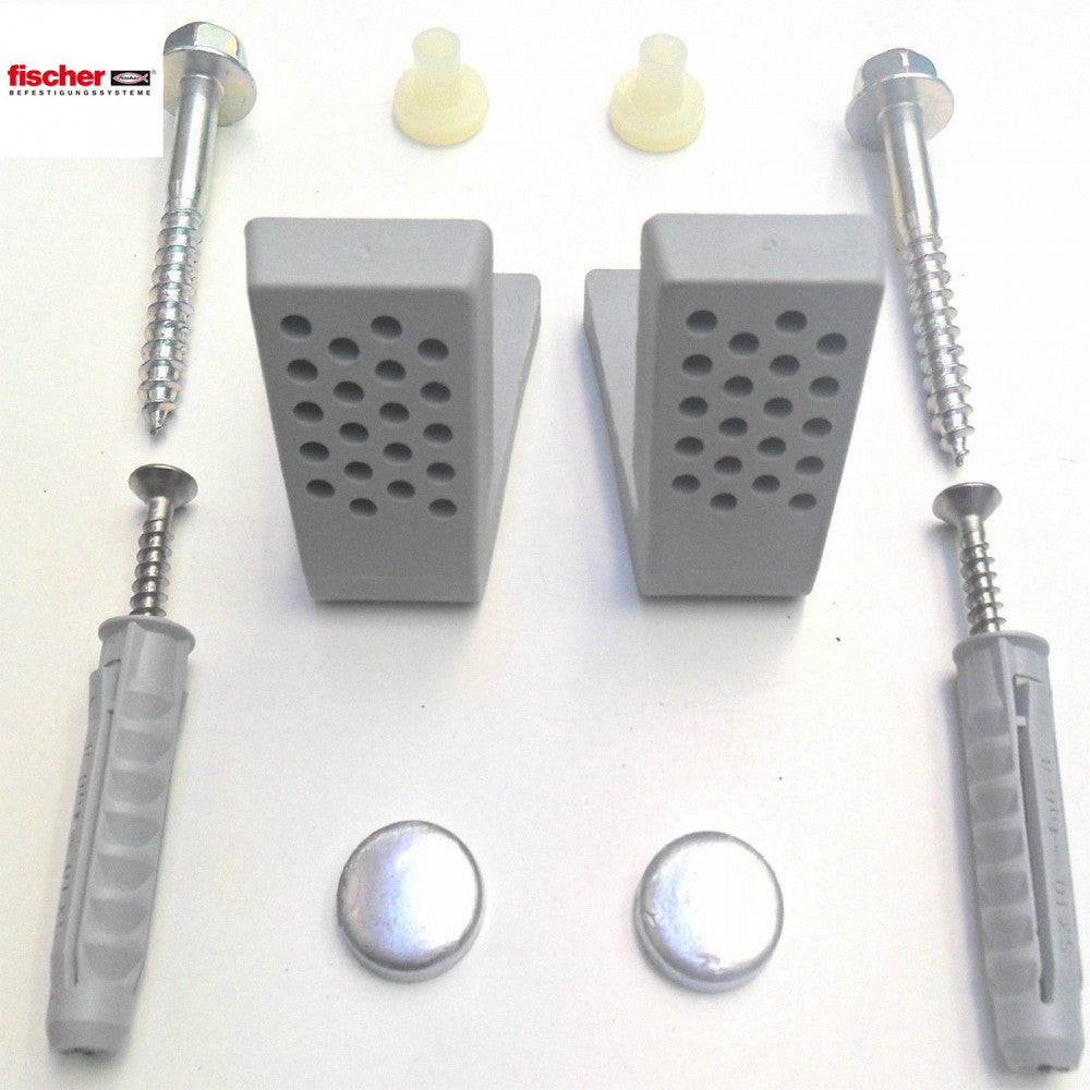 Viti e tasselli di fissaggio laterali per vaso e bidet