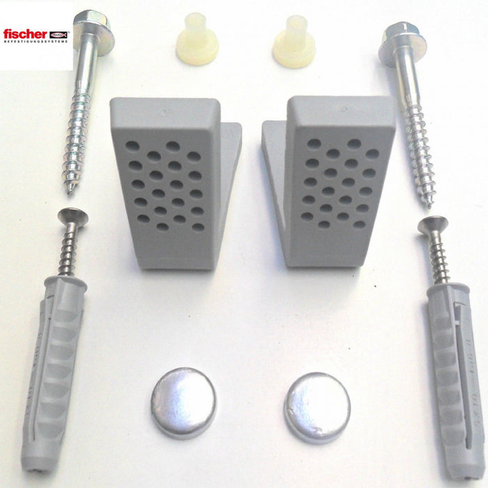 Viti e tasselli di fissaggio laterali per vaso e bidet