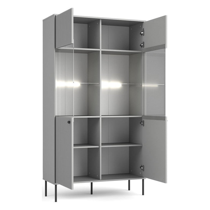 Vetrina 2 Porte - Collezione ISIS colore grigio