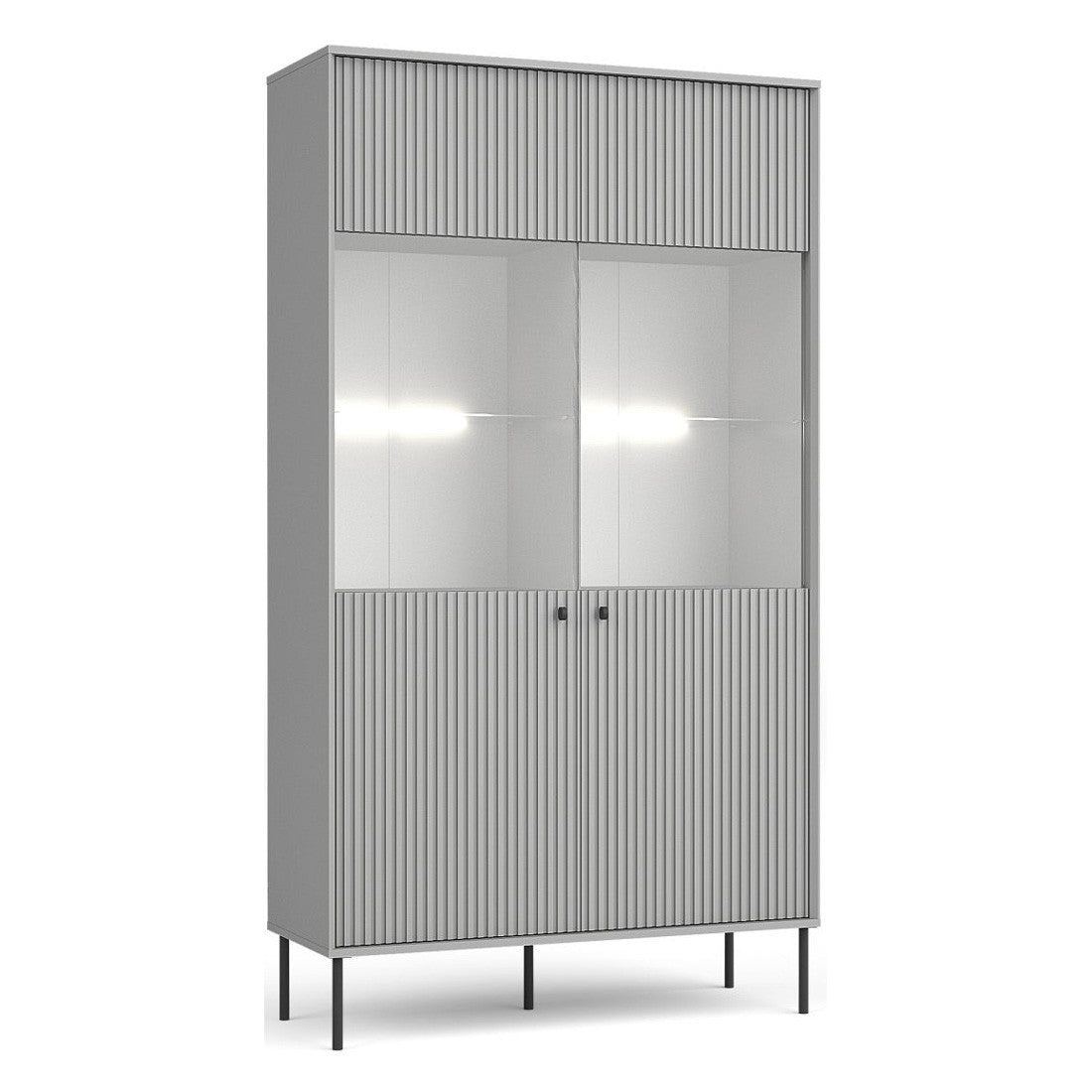 Vetrina 2 Porte - Collezione ISIS colore grigio
