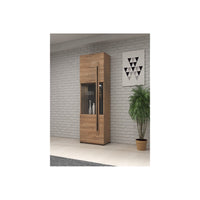 Vetrina design collezione BREDA colore rovere